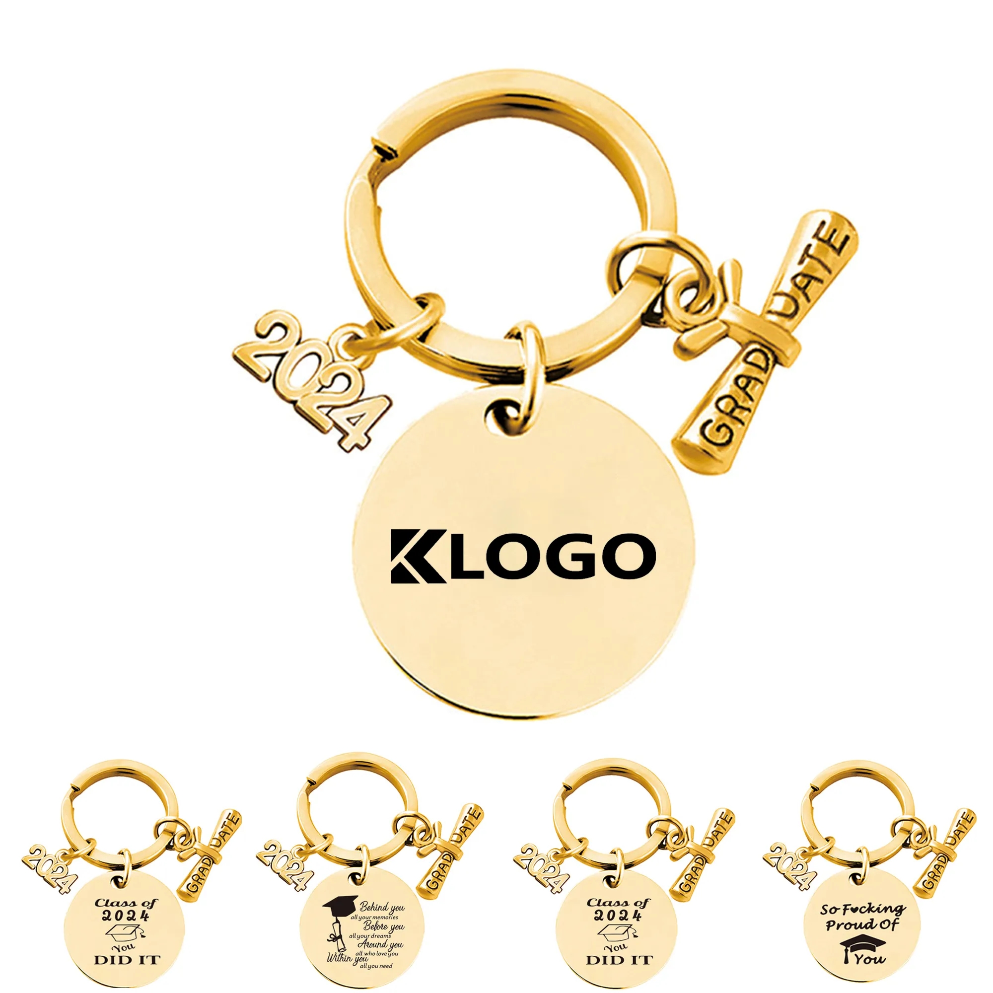 2024 Gold Graduation Keychain 5