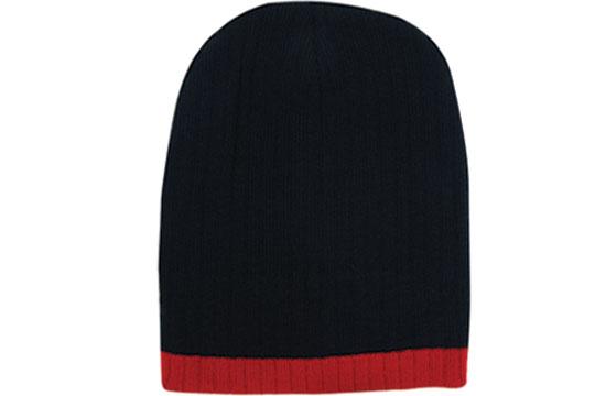 Two Tone Cable Knit Beanie - Toque 3