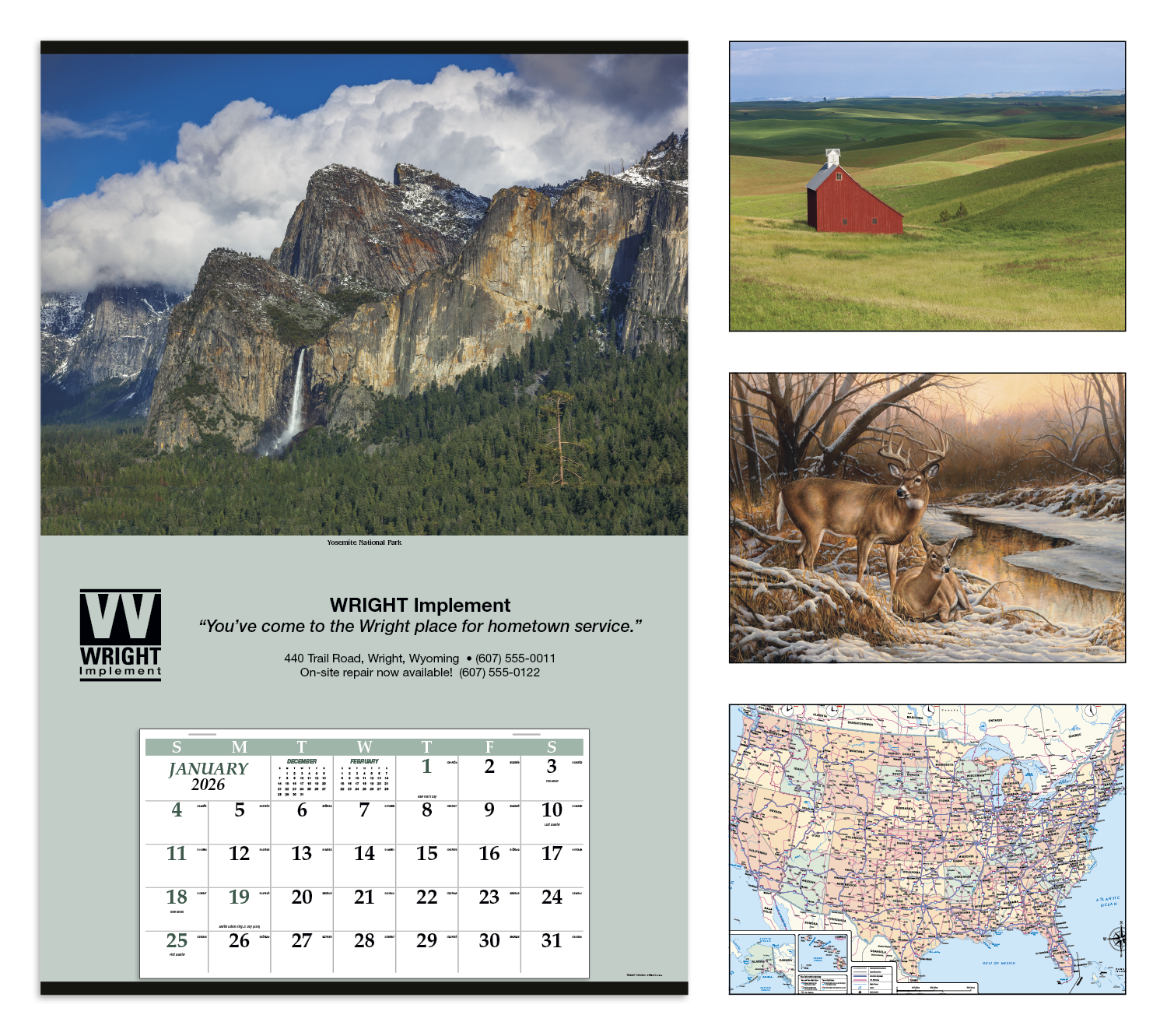 Triumph® Calendars Jumbo Hanger (12-Month) Calendar 1