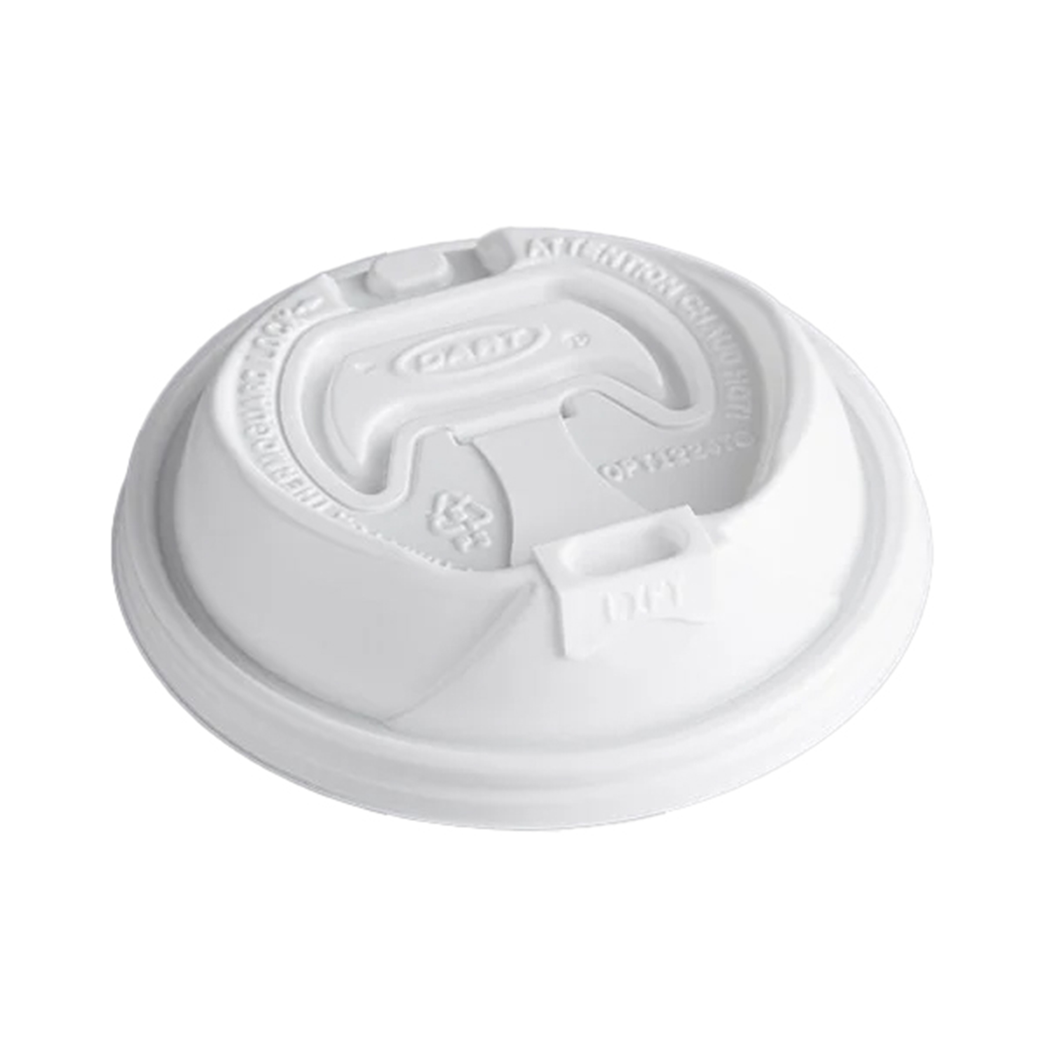 12 Oz. - 20 Oz. Insulated Paper Cup Lid, White