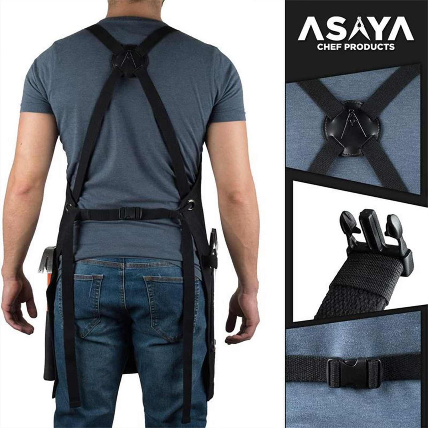 Thickened Canvas Multi-pocket Craftsman Gardening Work Apron 6