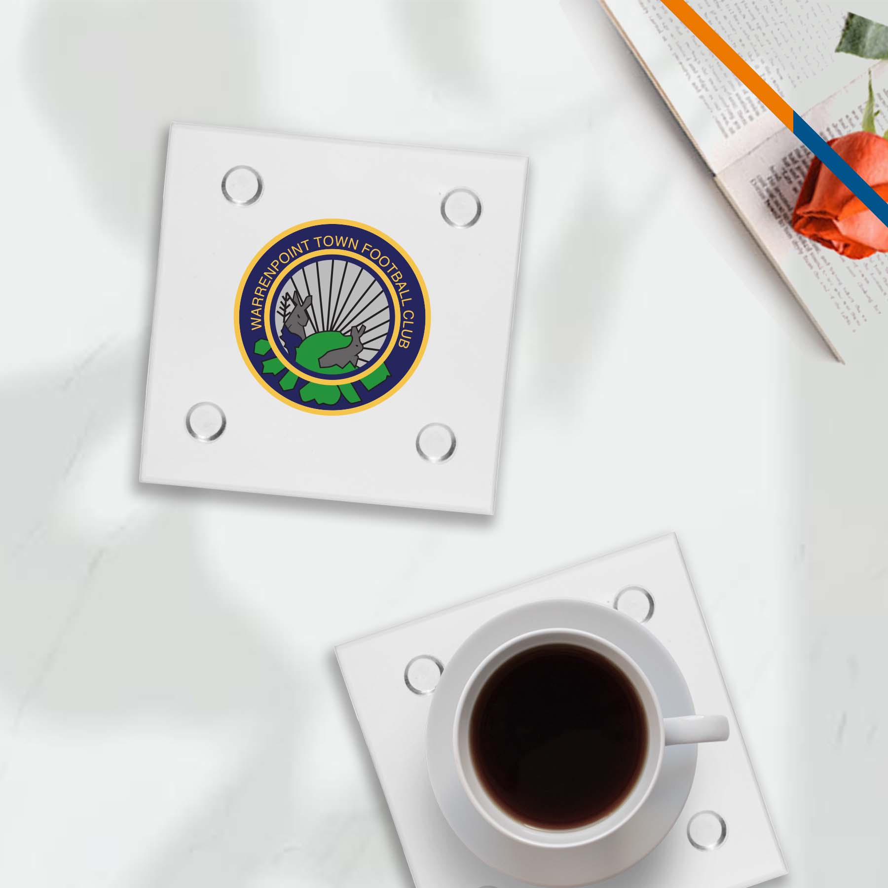 Monkia Square Glass Coaster 5
