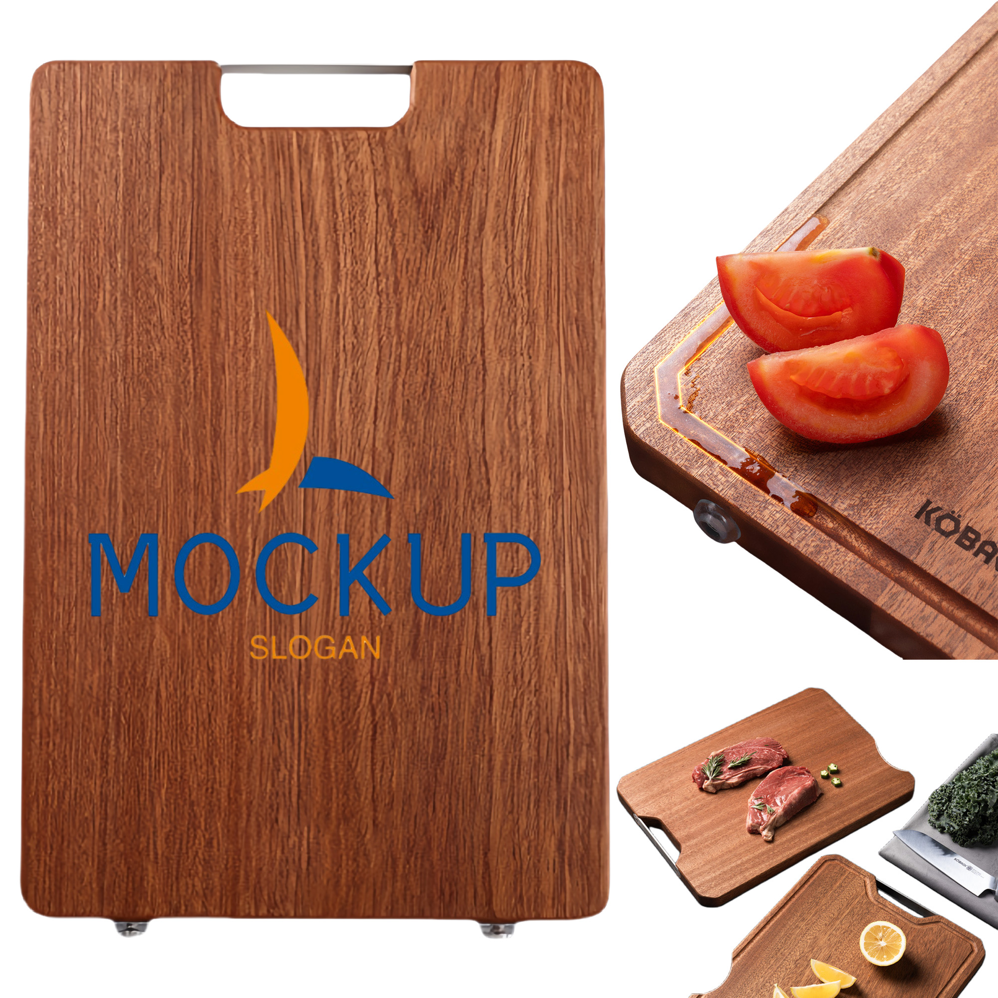 Kitchen Wood Board with Side Handle 2
