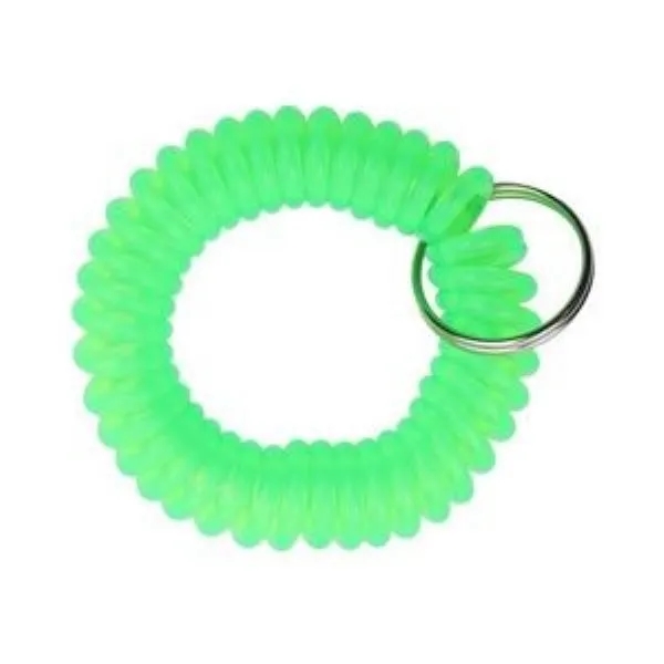 Transparency Flexible Spiral Coil Stretchable Key Chain 7