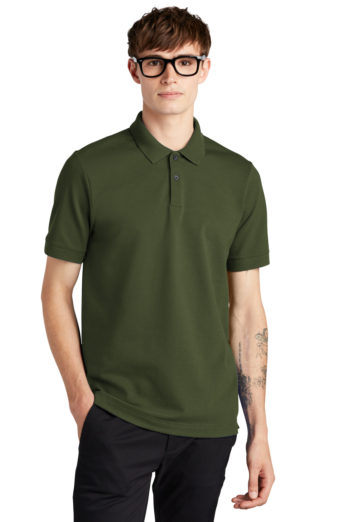 Mercer+Mettle Stretch Heavyweight Pique Polo MM1000 71