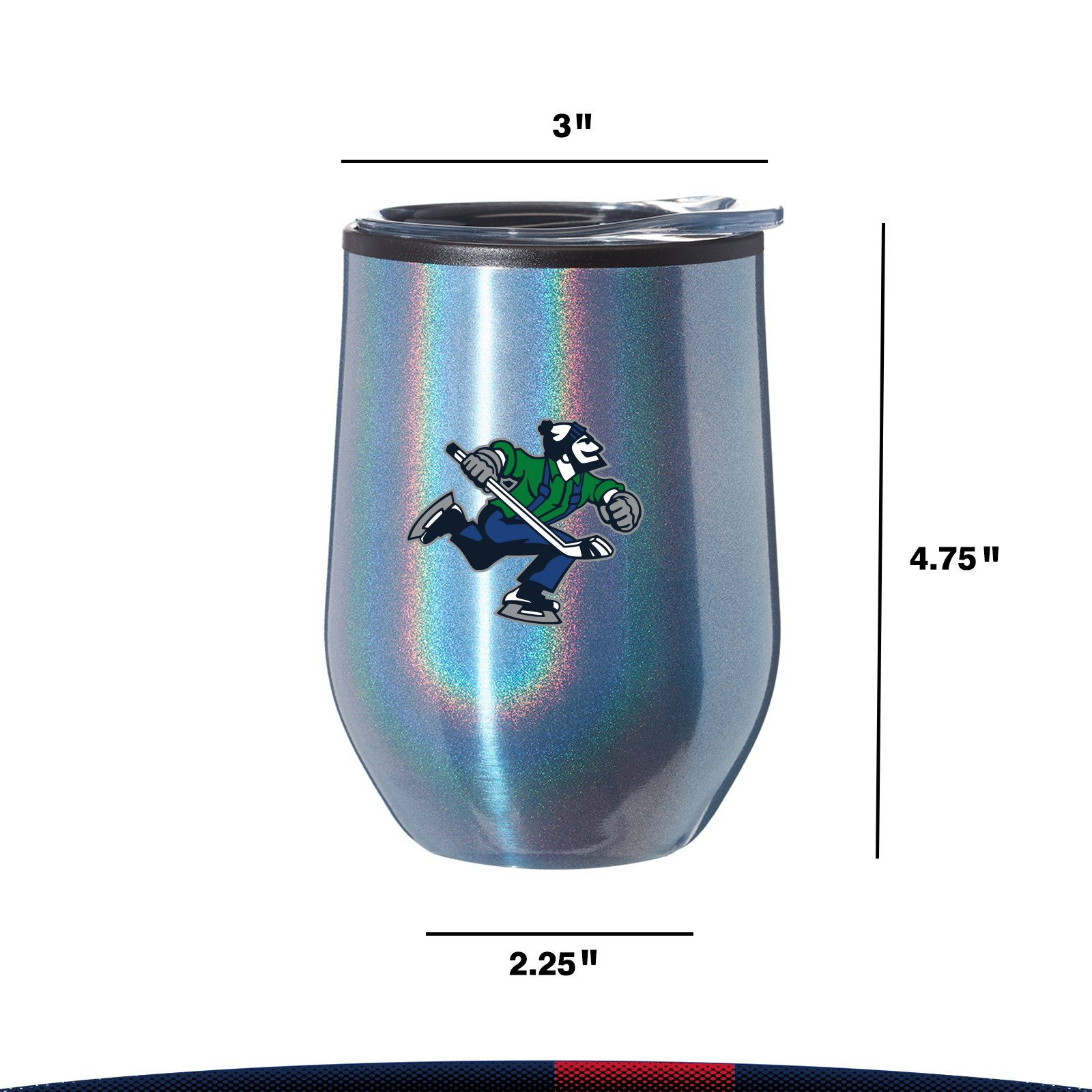 12 oz. Iridescent Stemless Wine Glasses 6
