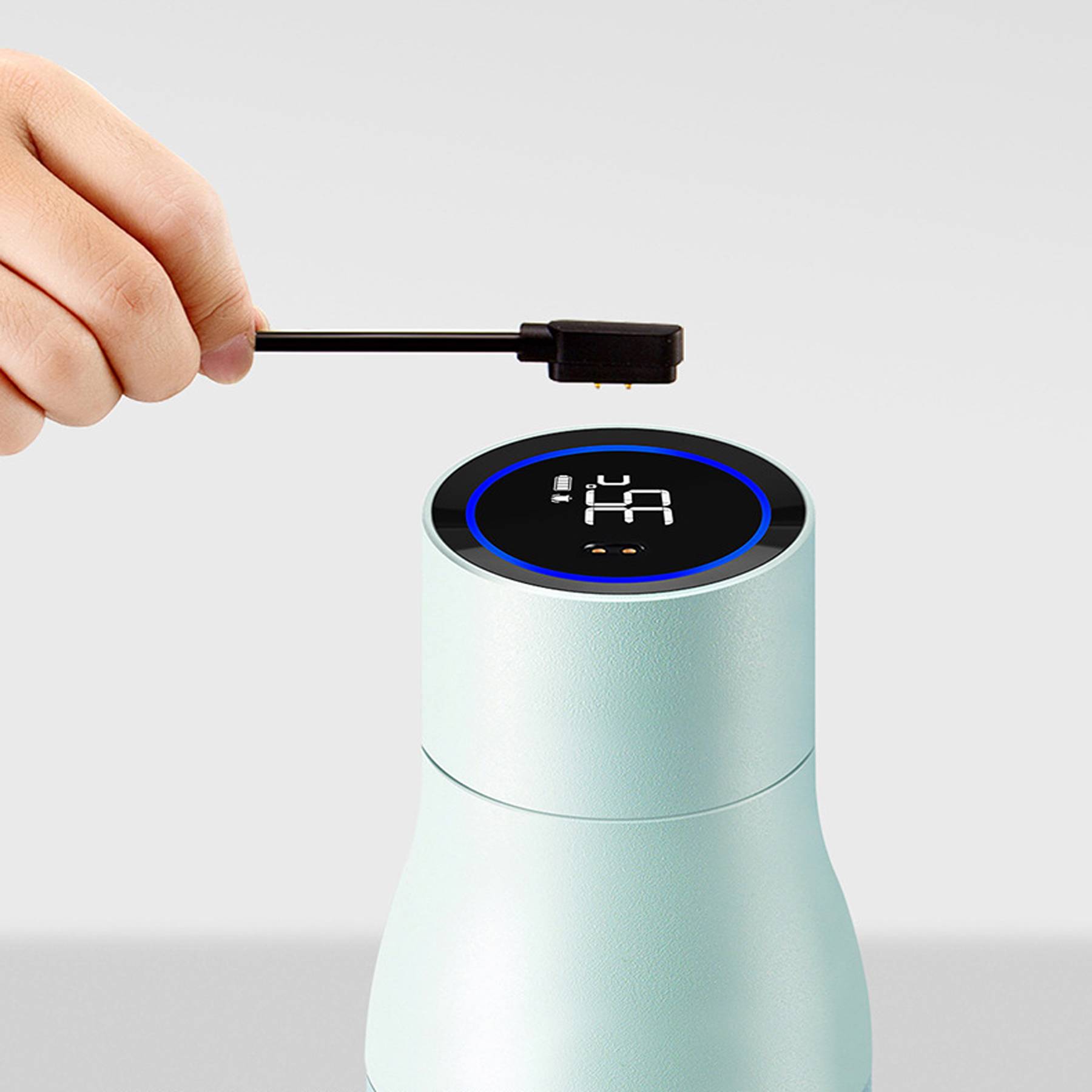 Smart temperature display tumbler cup Insulation Bottle, custom water bottle with logo imprint 4