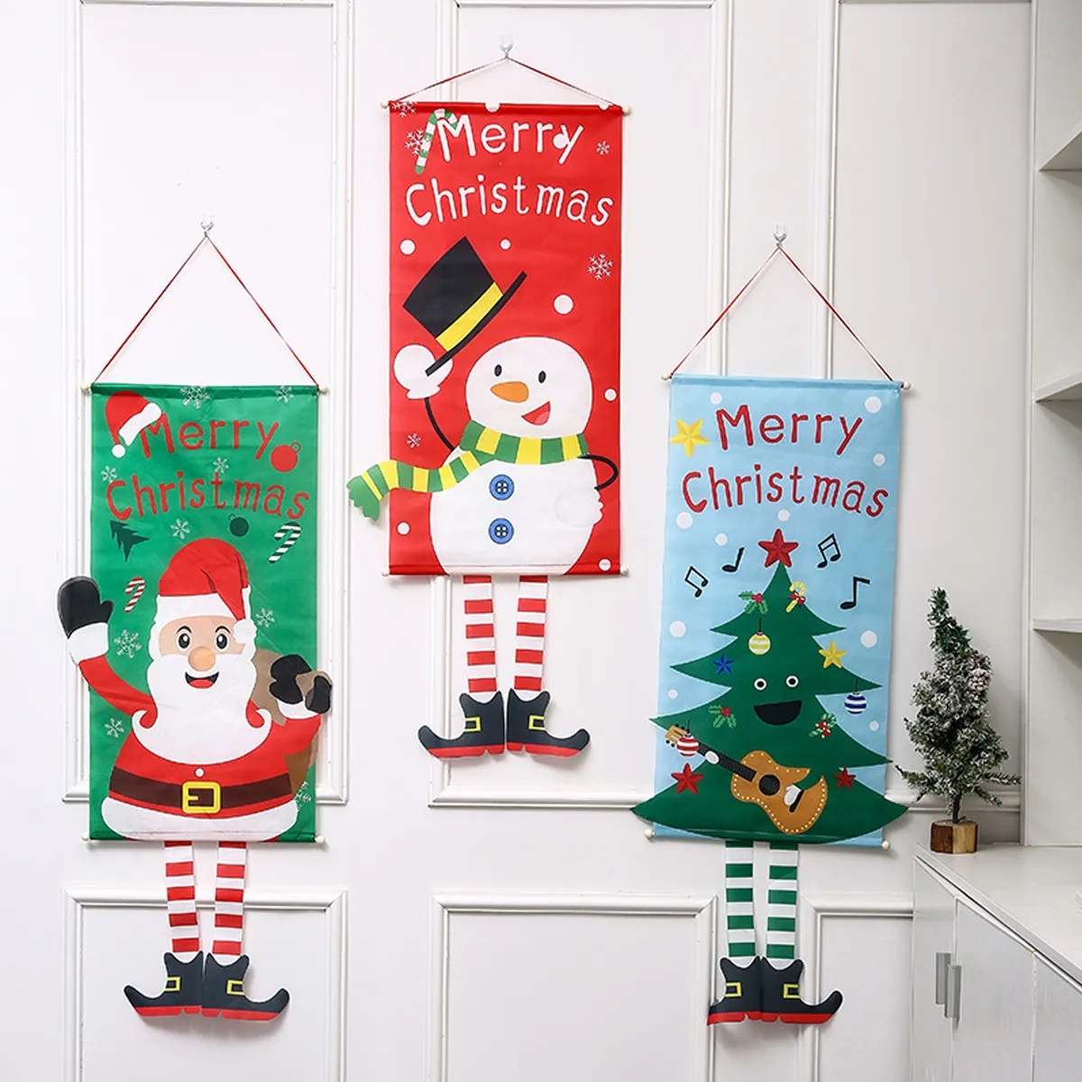 Christmas Door Banner Hanging Flags 2