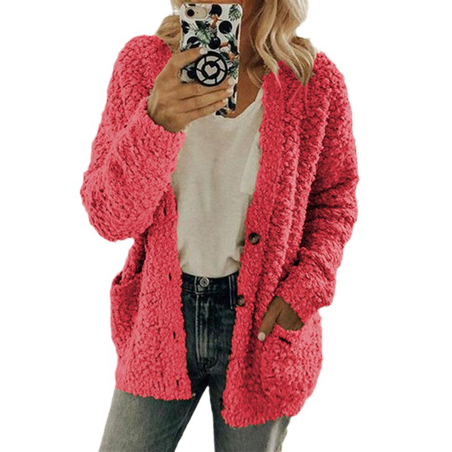 Womens Winter Fashion Lamb Wool Coat 6