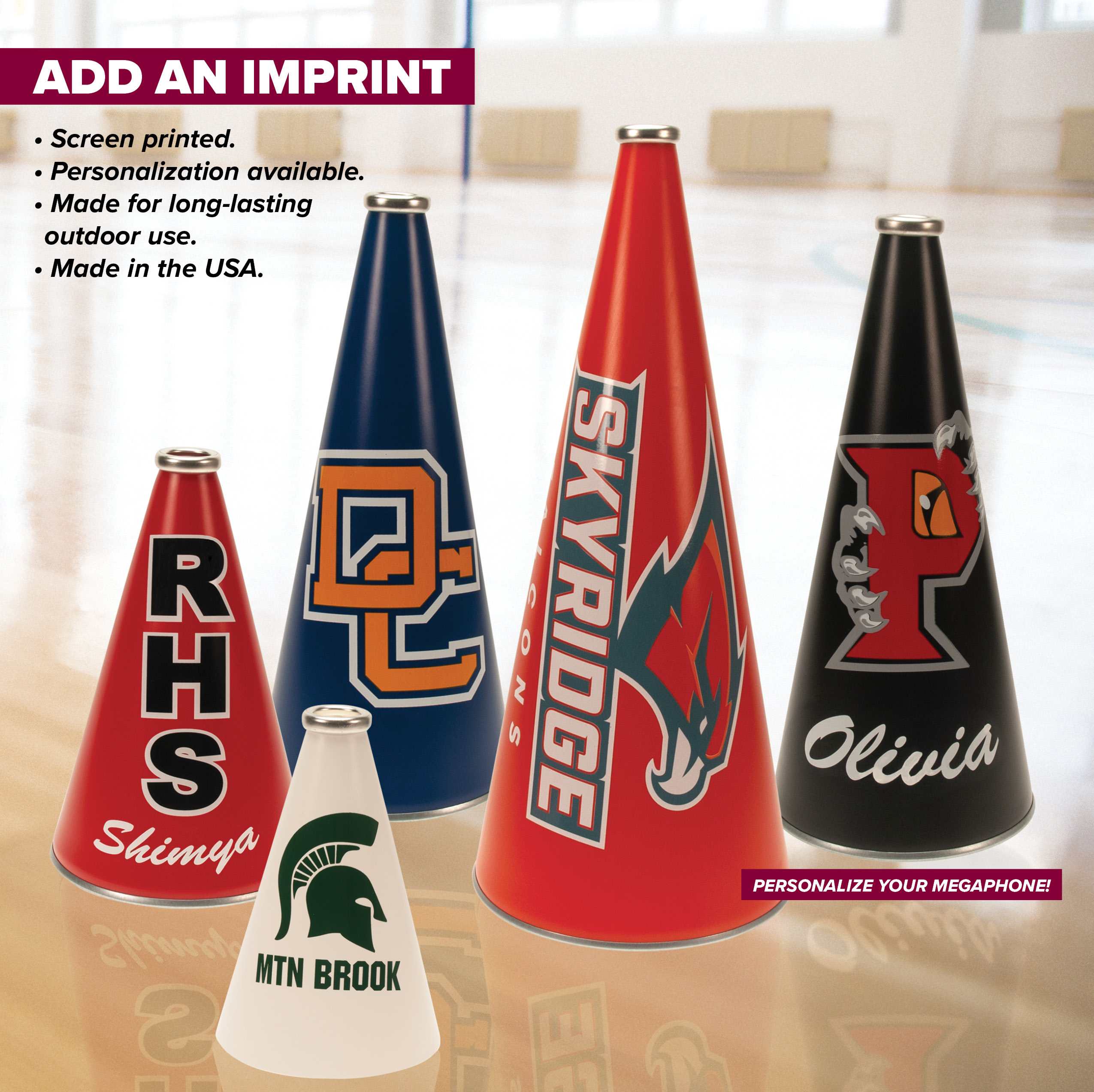 12" Riveted Megaphone - No Handle 4