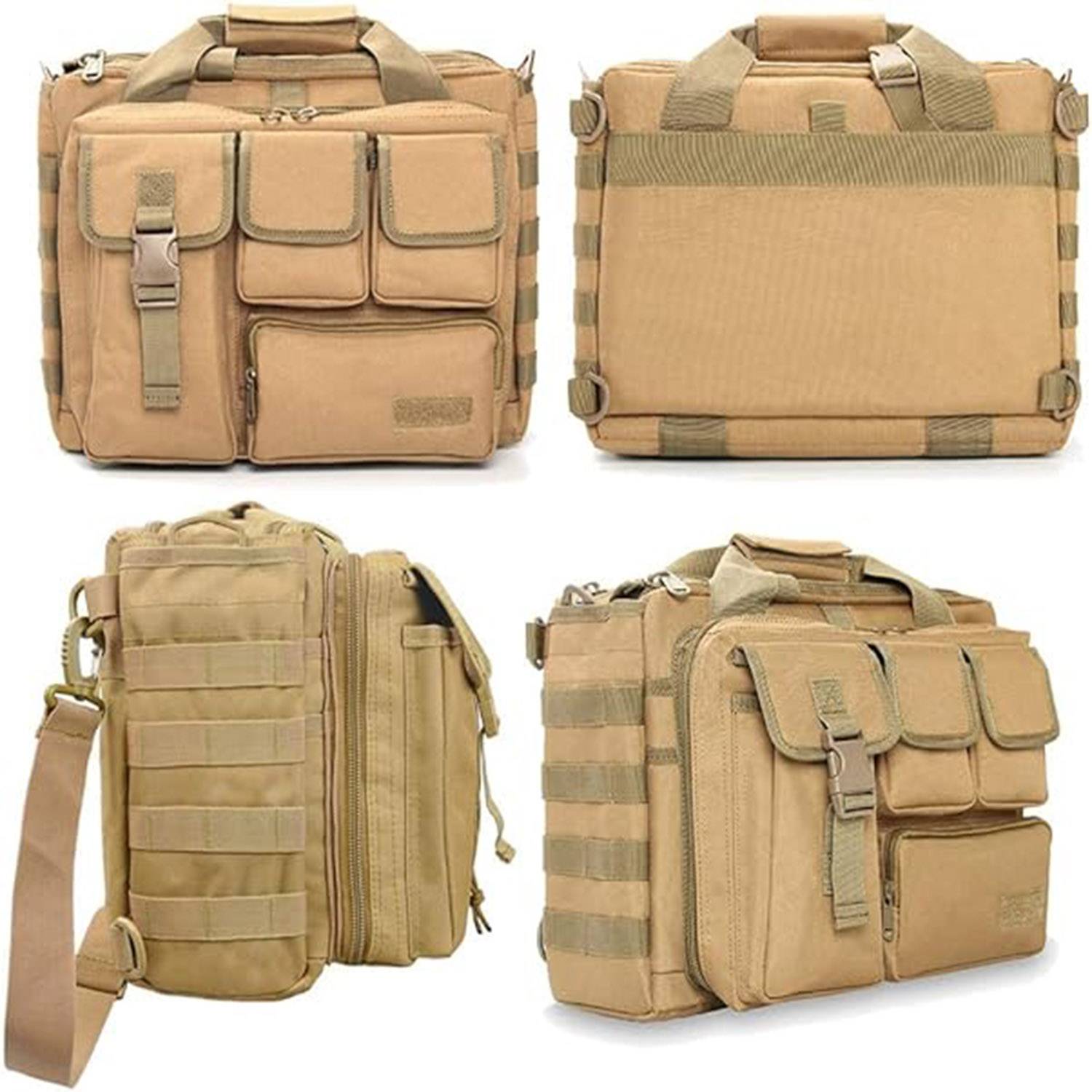 Military Laptop Messenger Multifunction Briefcase for Men 4