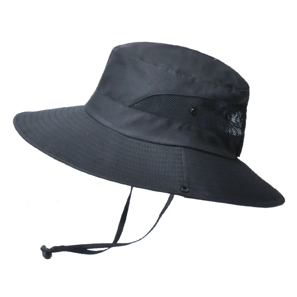 UPF50 Wide Brim Sun Hat with Ponytail Hole 13