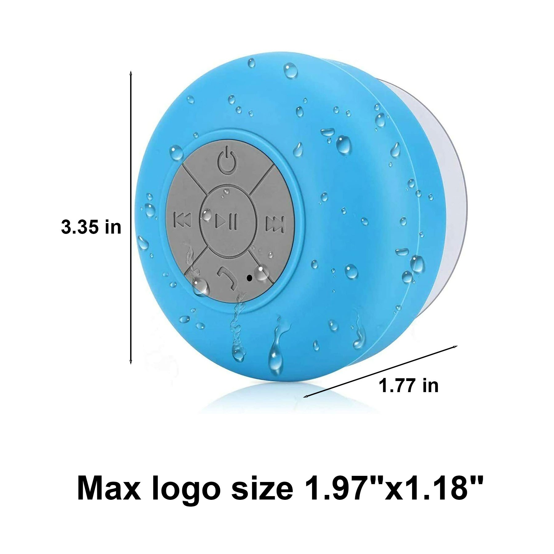 Waterproof Bluetooth Speaker with Suction Cup 2