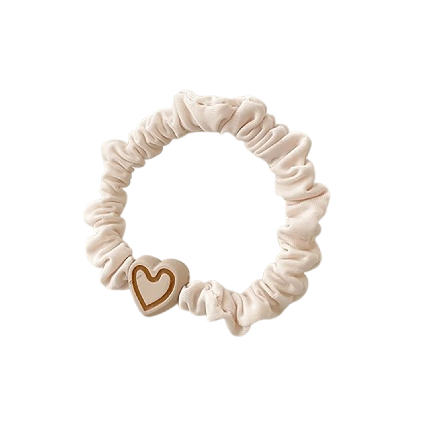 Women'S High Elastic Durable Heart Hair Tie 2