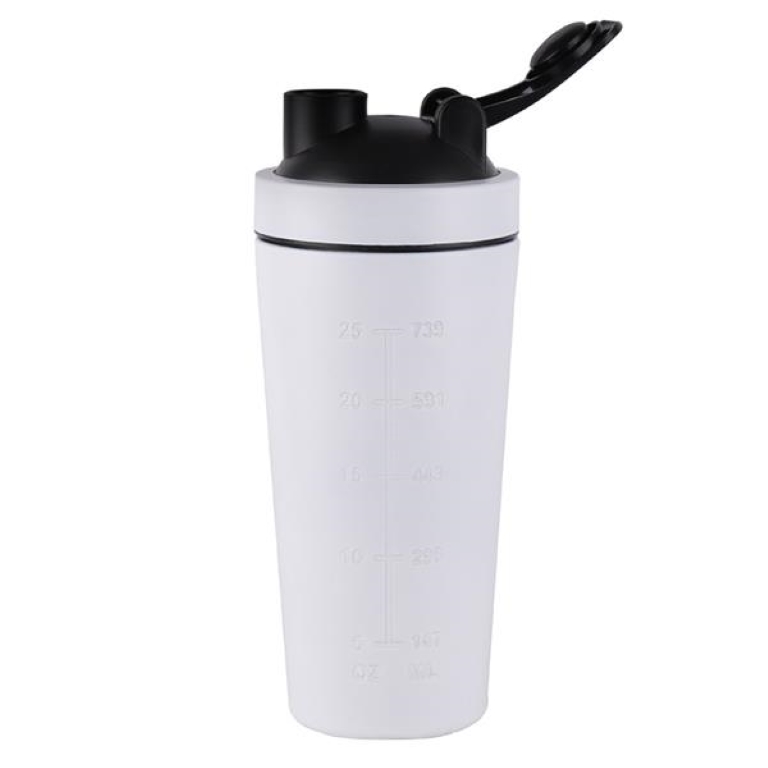 Classic Insulated Stainless Steel Shaker Bottle for Protein, custom water bottle with logo imprint 6