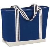 Atlantic Stripe 20oz Cotton Zippered Tote 4
