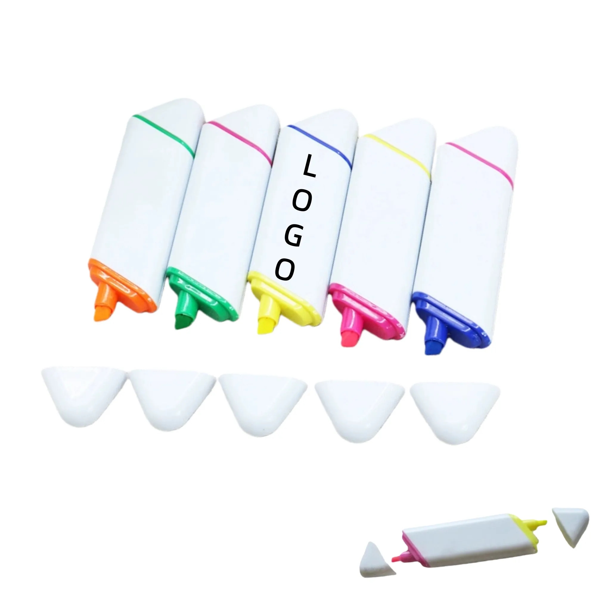 Dual Tip Highlighter 2 Colors Marking Pen For Studying Notes