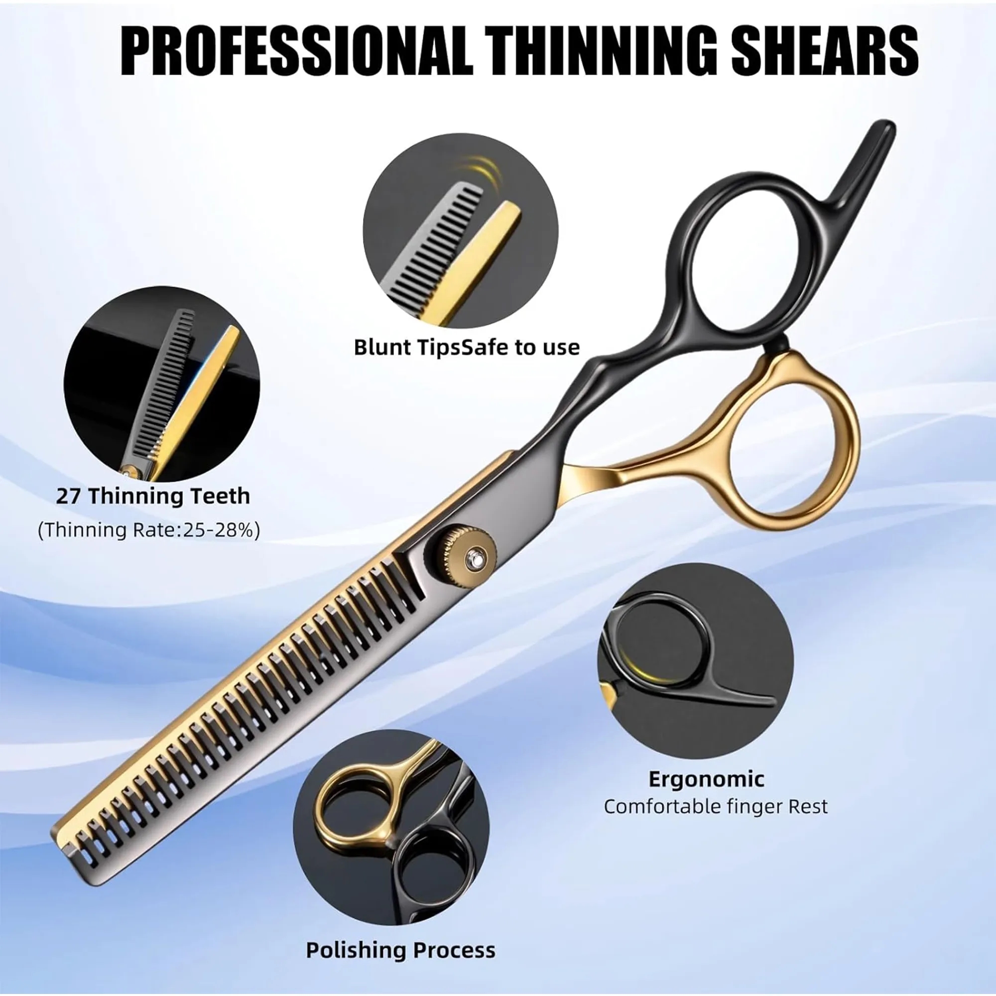 11 Pieces Barber Scissors Set 6