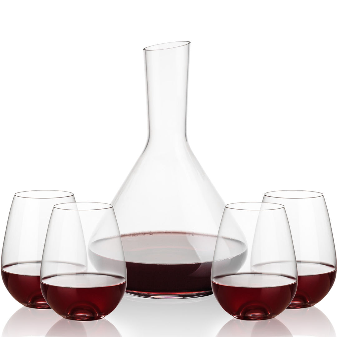 Terrassa Carafe & Edderton Stemless Wine 5