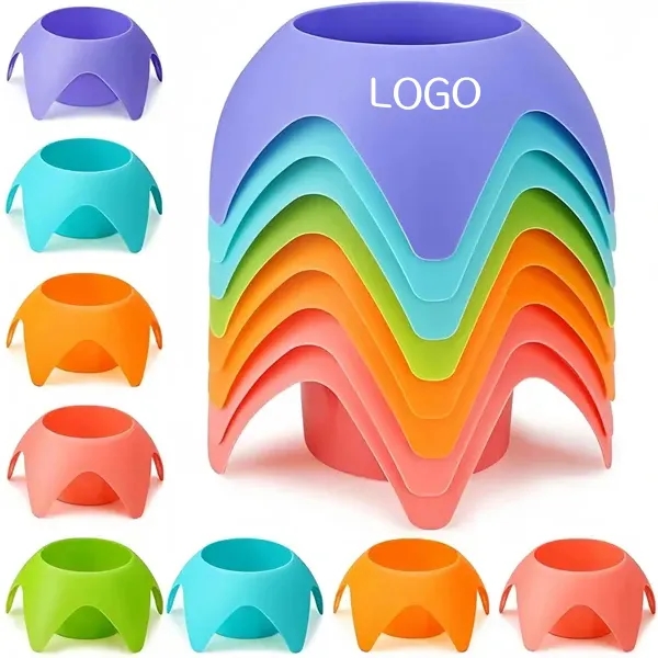 Foldable Beach Cup Holder and Multipurpose Tray 2