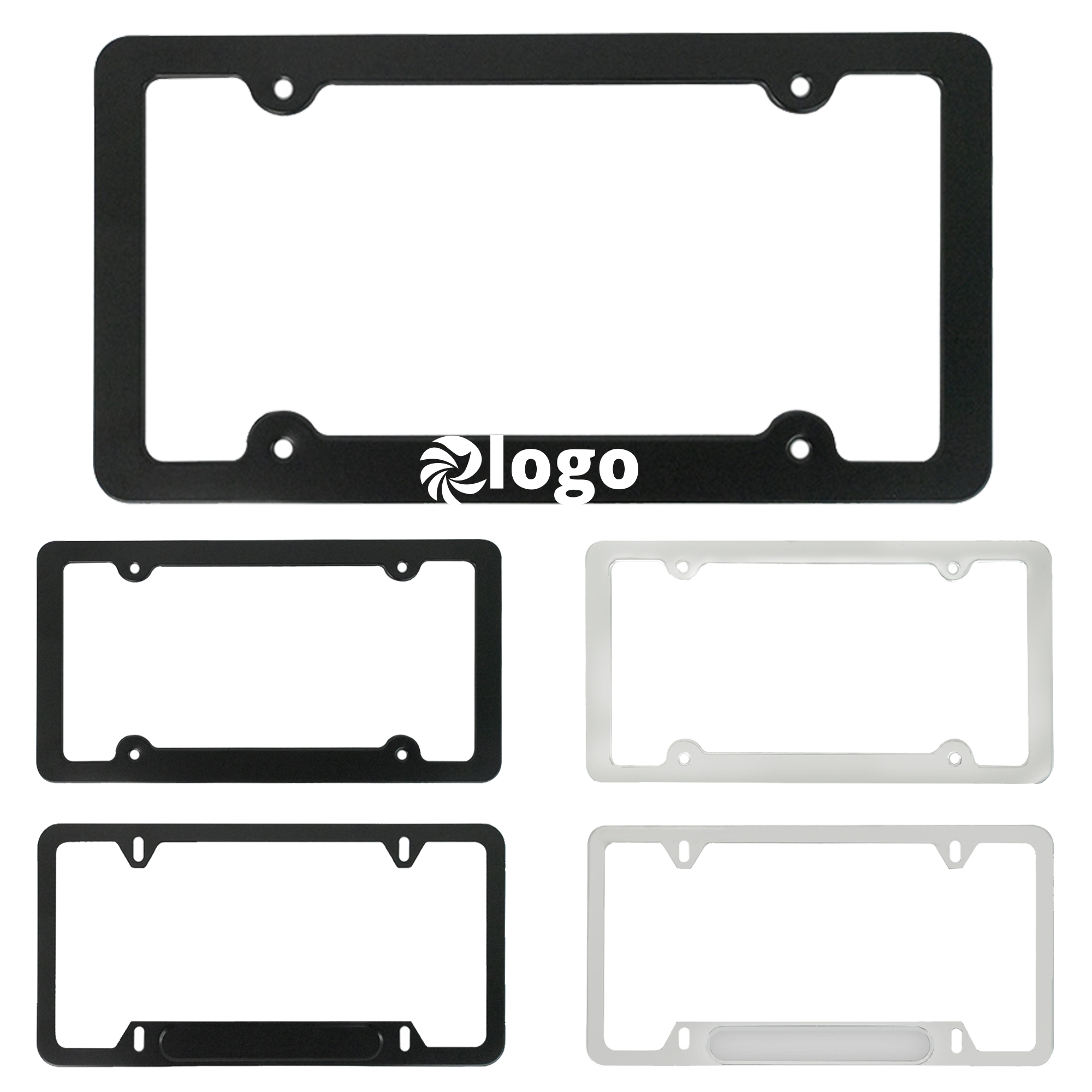 Car Accessory Aluminum License Plate Frame Cover 4