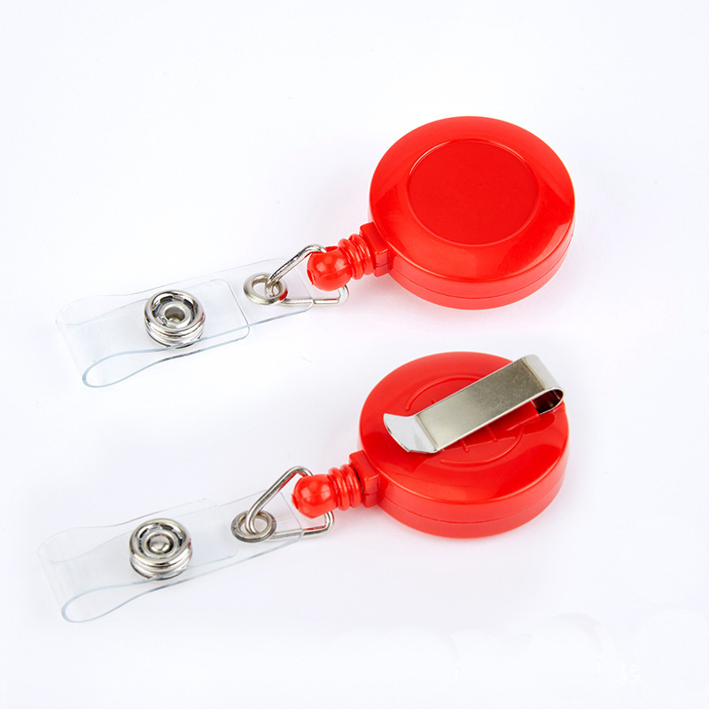 Round Retractable Badge Holder 12