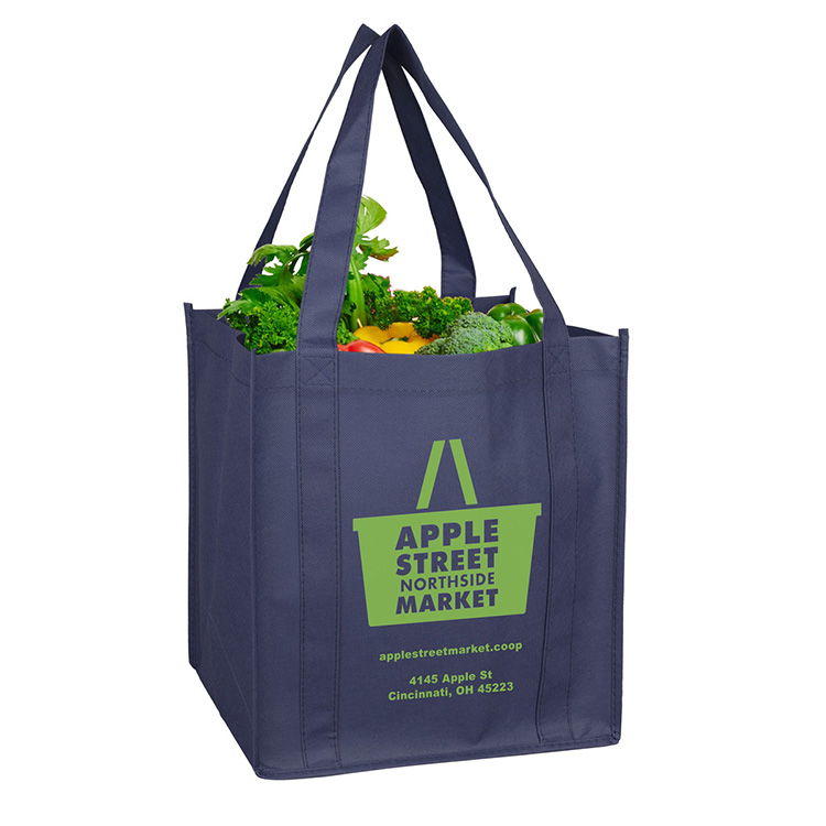 12-1/2"W x 13"H x 8"Gusset - "MEGA" Grocery Shopping Tote Bag 35