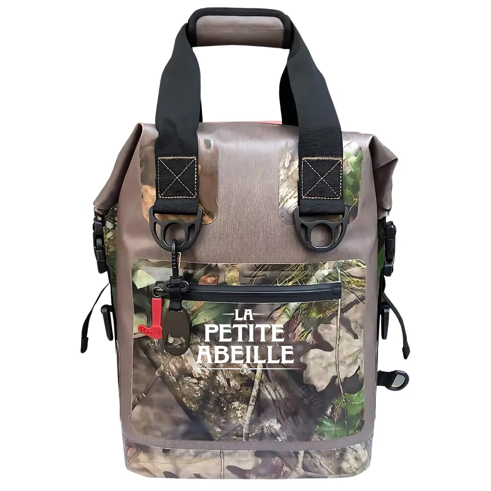 Roll Top Cooler Bag with Backpack Straps 7