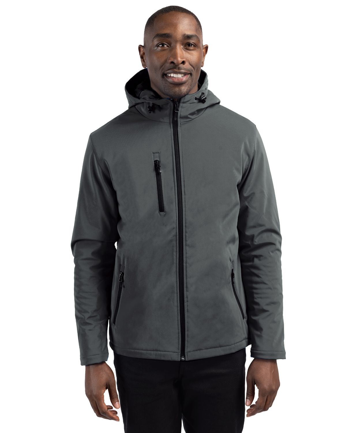 Clique Equinox Insulated Softshell Mens Full Zip Hooded Jacket 23