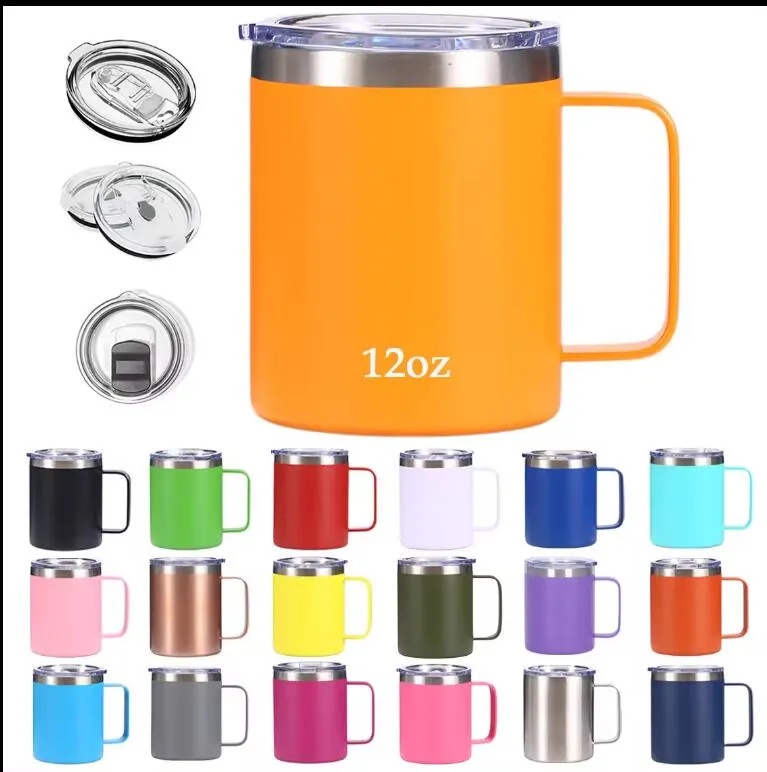 12oz Double Wall Stainless Steel Vacuum Coffee Mug 4