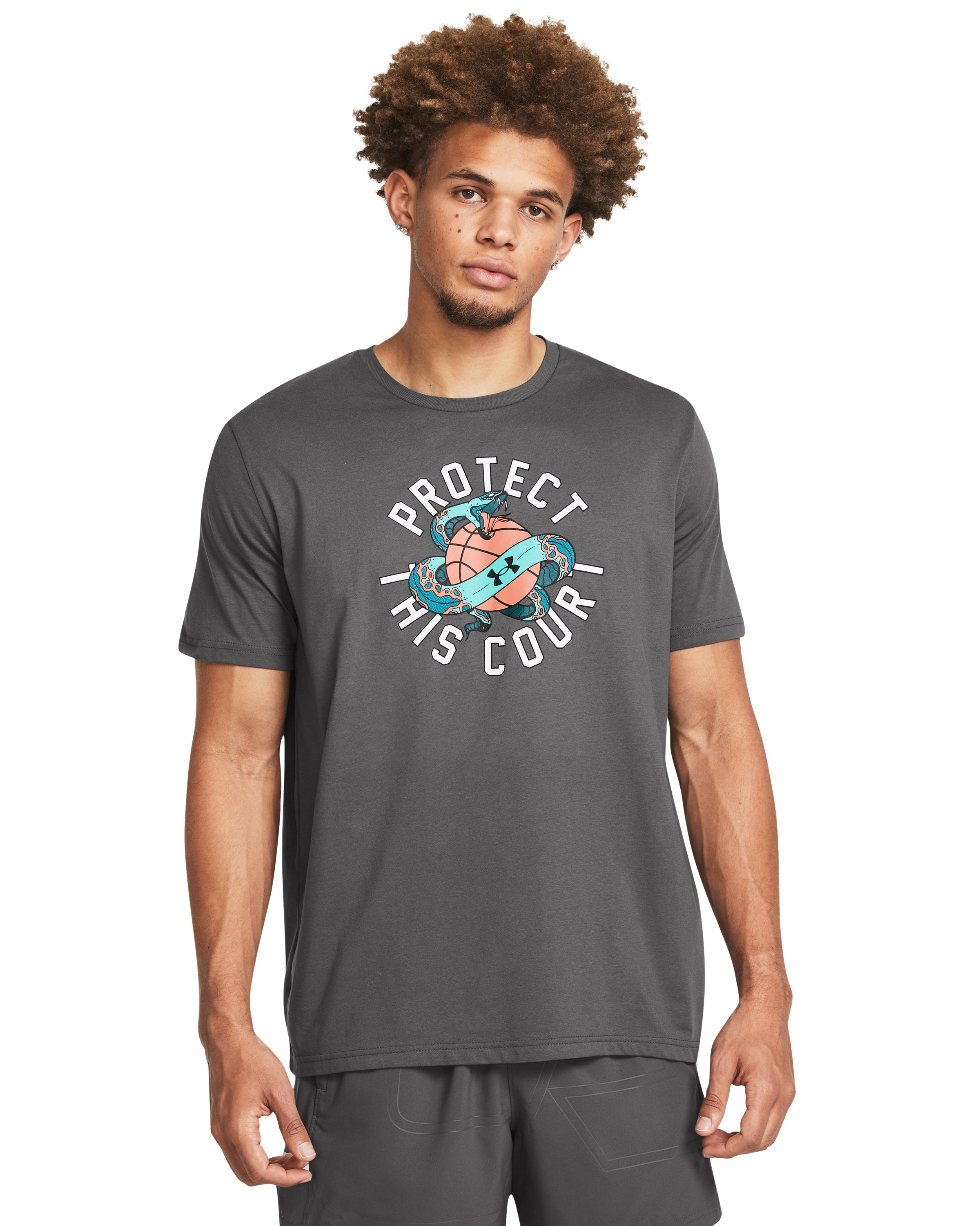 UA Protect Court Basketball Men's Short Sleeve 2