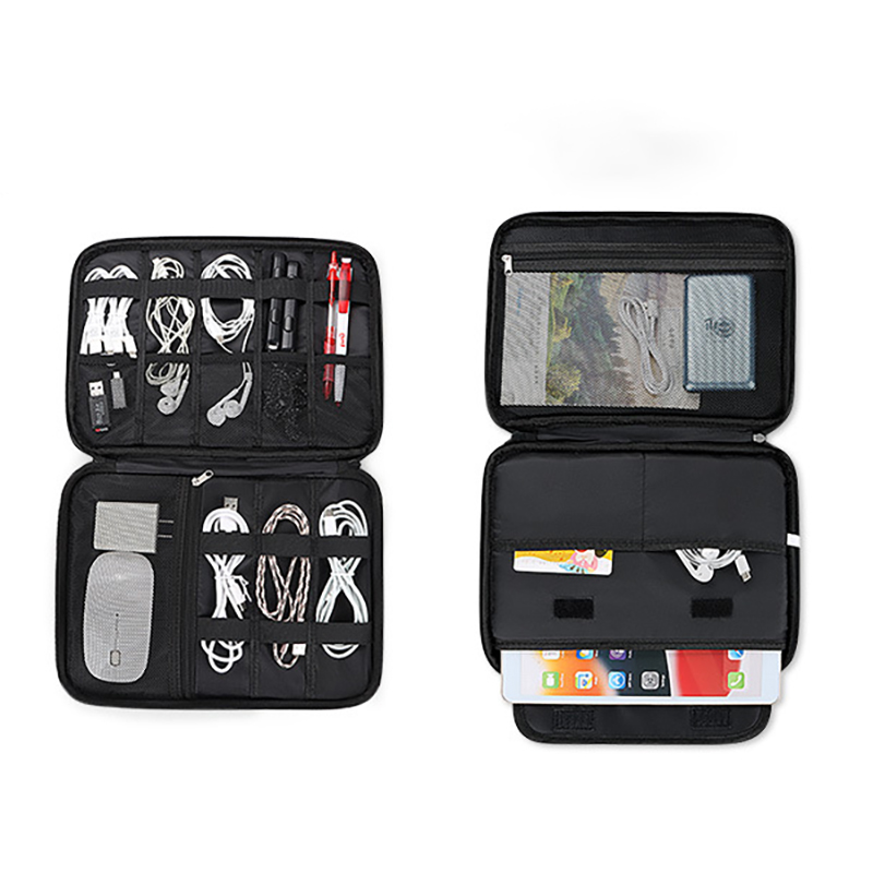 Waterproof Double-Layer Travel Cable Organizer Bag Electronic Accessories 9