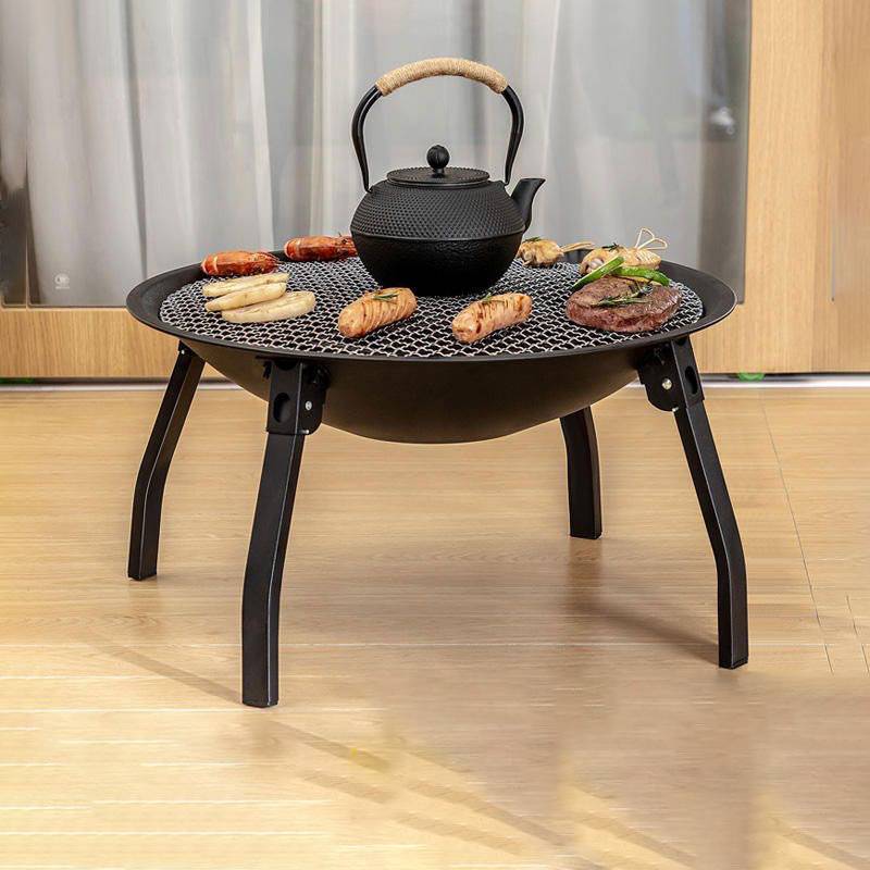 Outdoor Folding Charcoal Grill Fire Pit 6