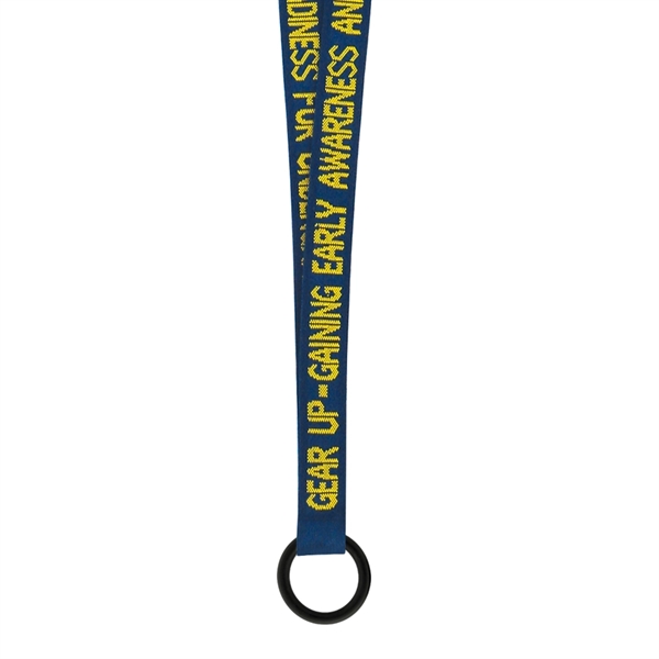 3/4" Woven Text Lanyard 4