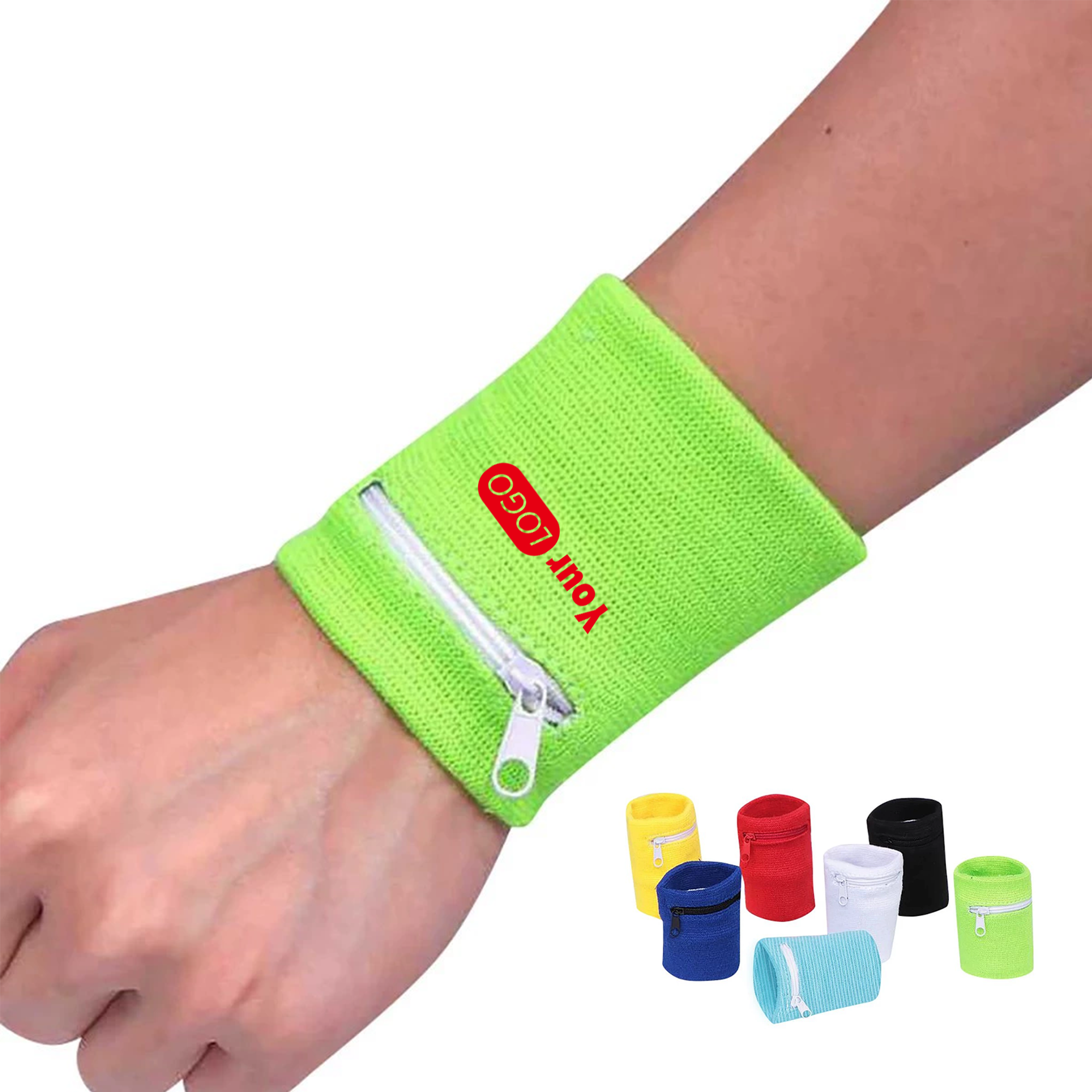 Compact Wrist Pouch with Zippered Closure 2