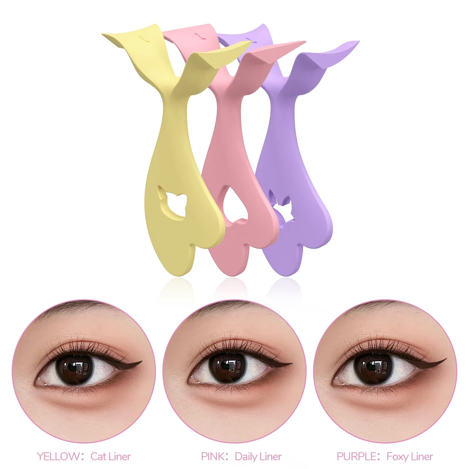 Private Label Eyeliner Stencil Cat Eye Makeup Tool Supplier 3