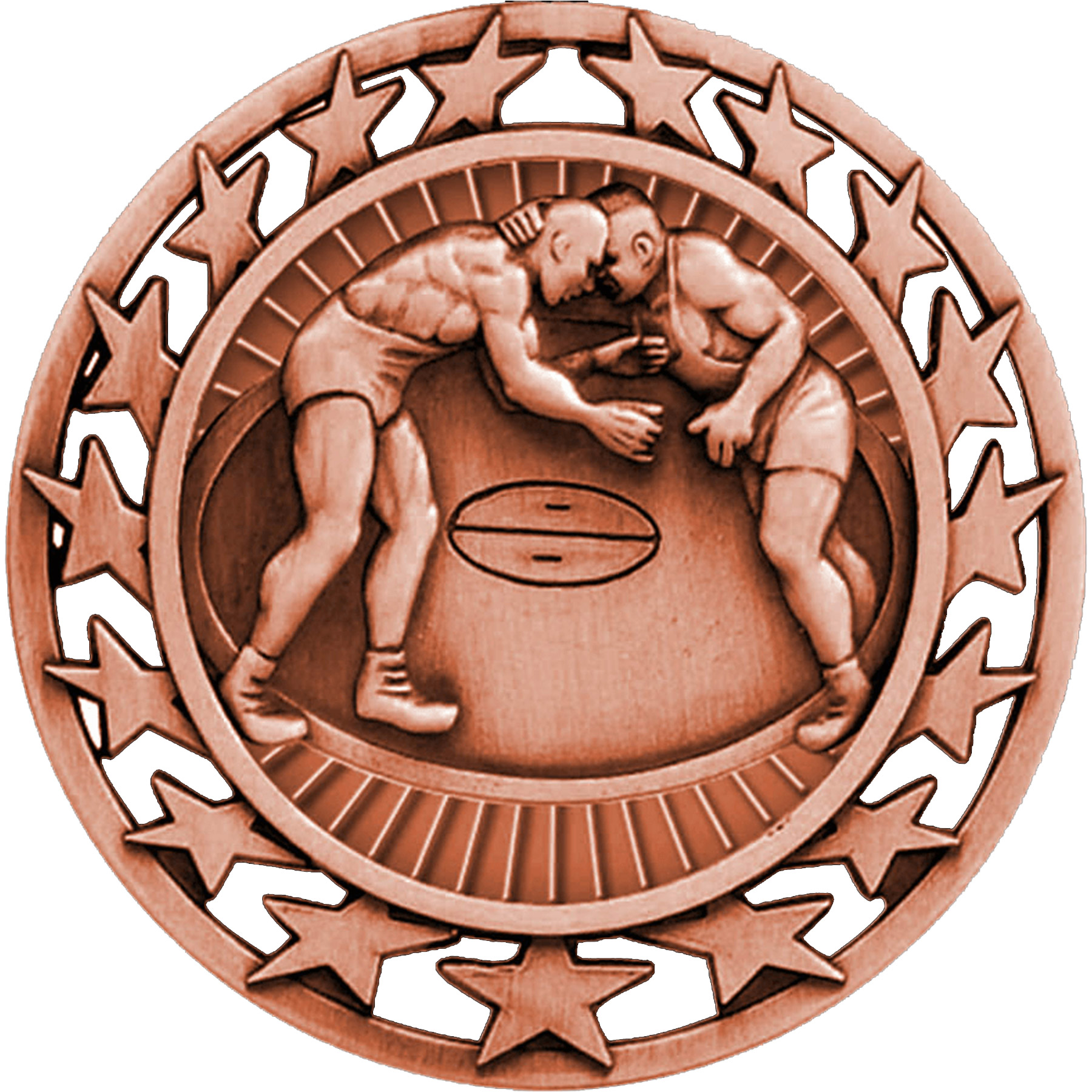 Stock Star Sports Medals: Wrestling 3