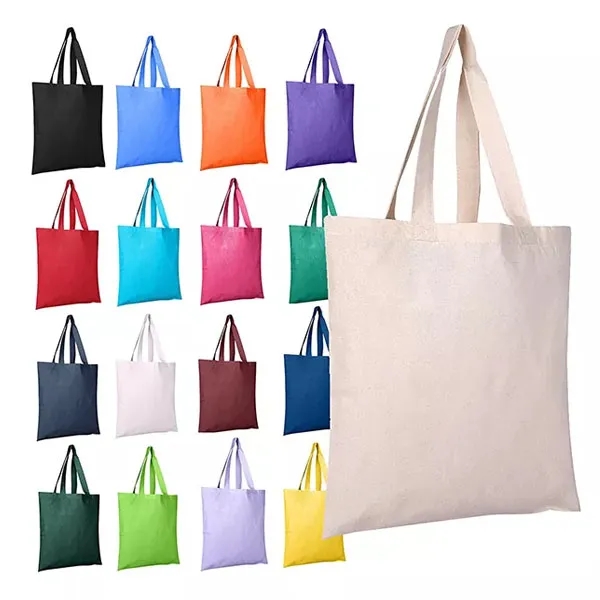 Cotton Sheeting Natural Economy Tote - 12-1/2" x 12" 3