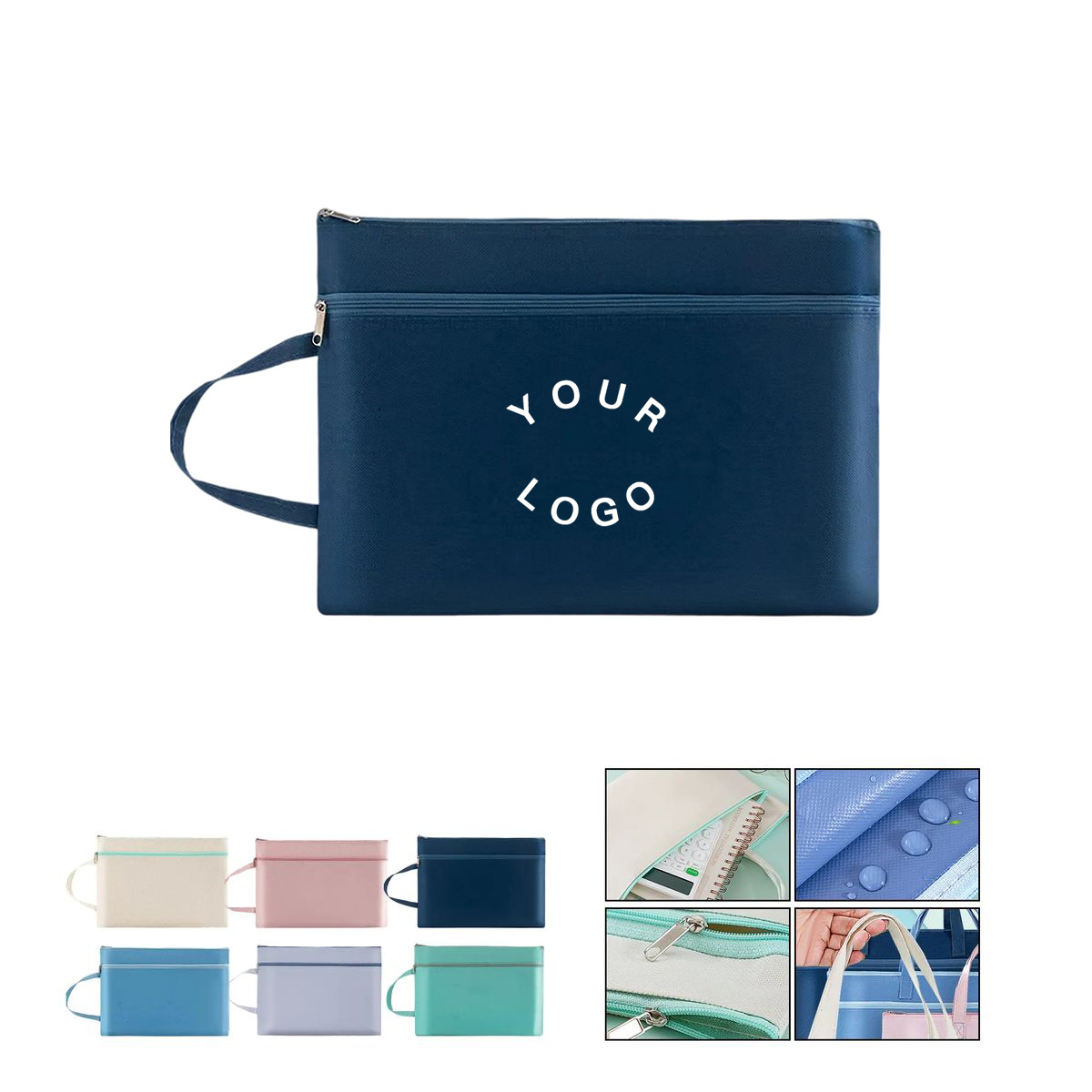 Waterproof Oxford Document Pouch with Handle 2