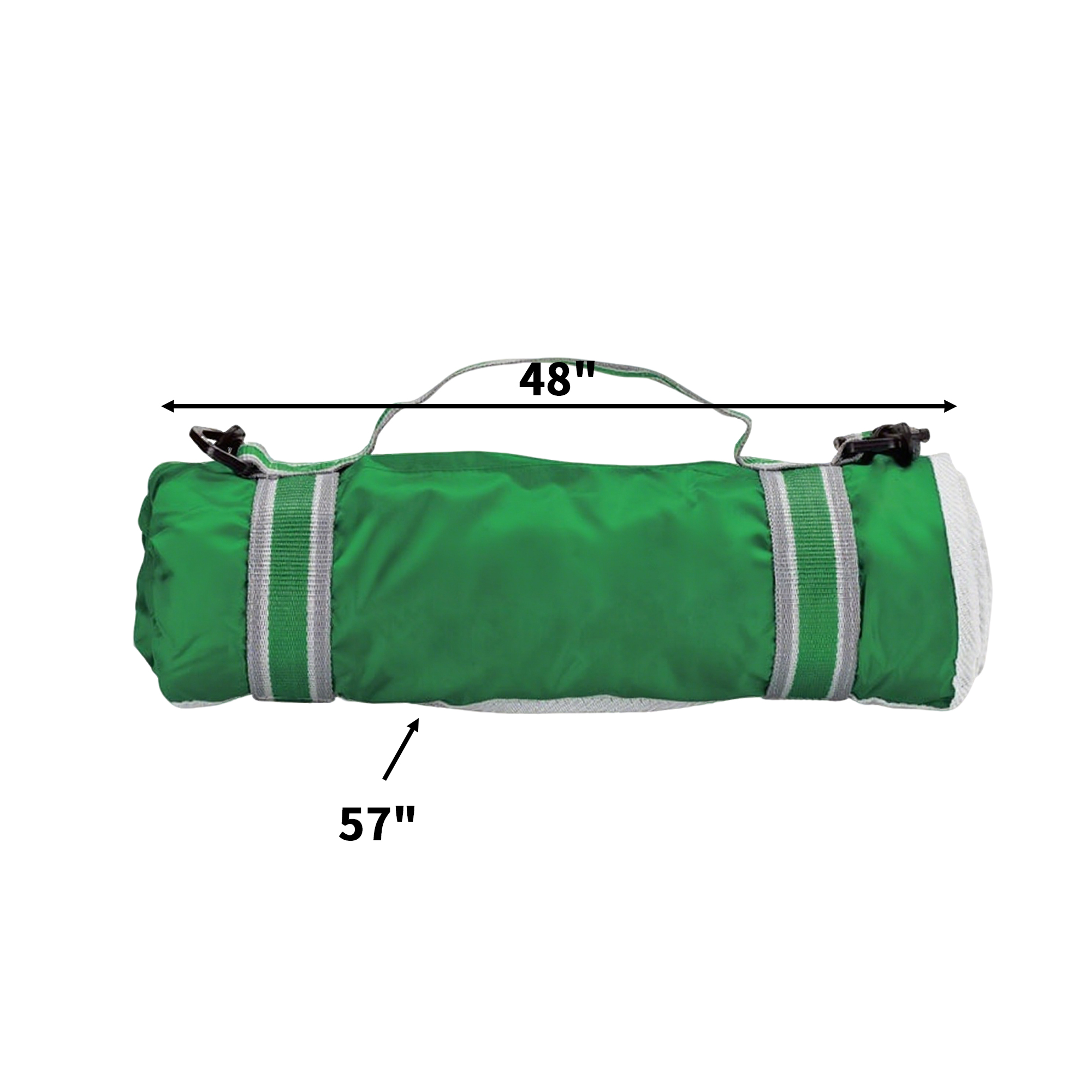 Roll Up Fleece Picnic Blanket 57" x 48" 7