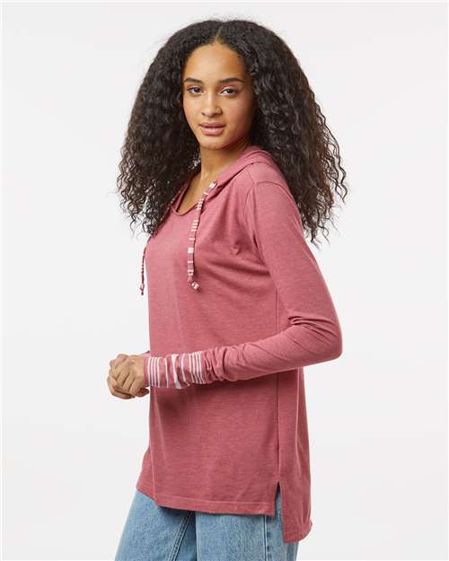 Women's Heathered Jersey Hooded Tunic - W19439 21
