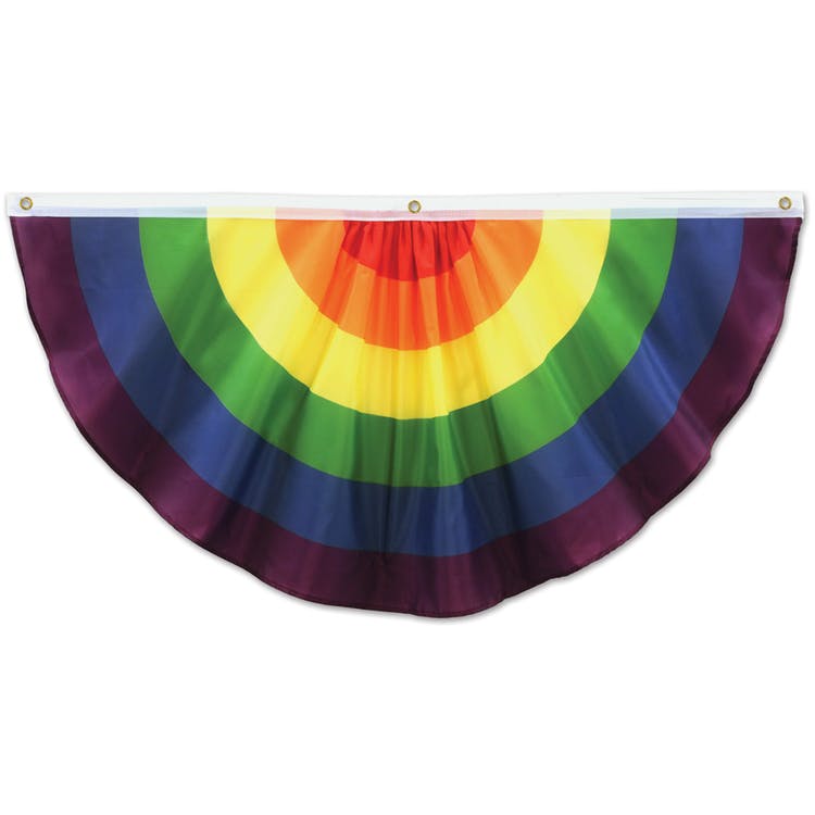 Rainbow Fabric Buntings - 4' 1