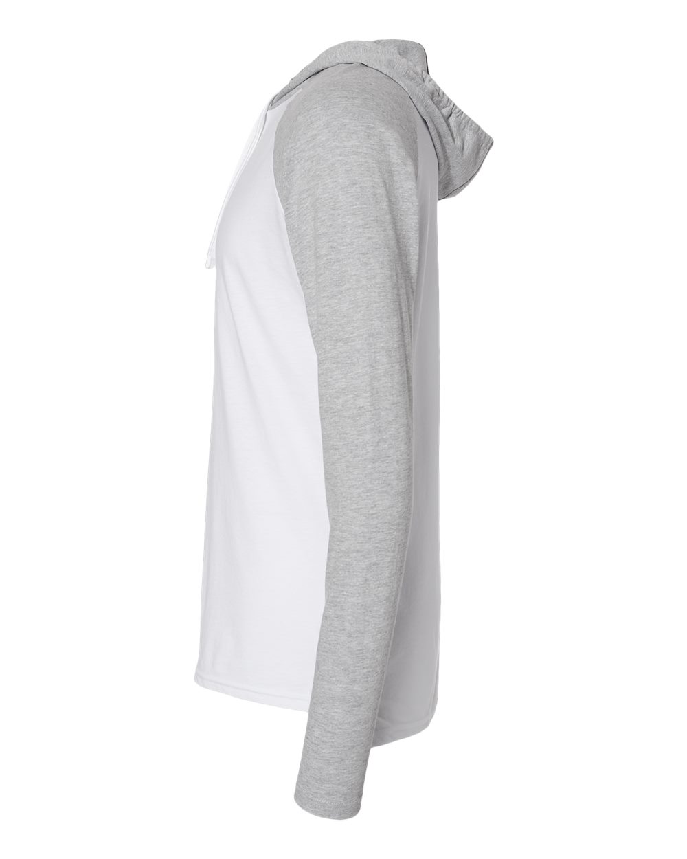 Unisex Fine Jersey Hooded Long Sleeve Raglan Tee - 6917 20