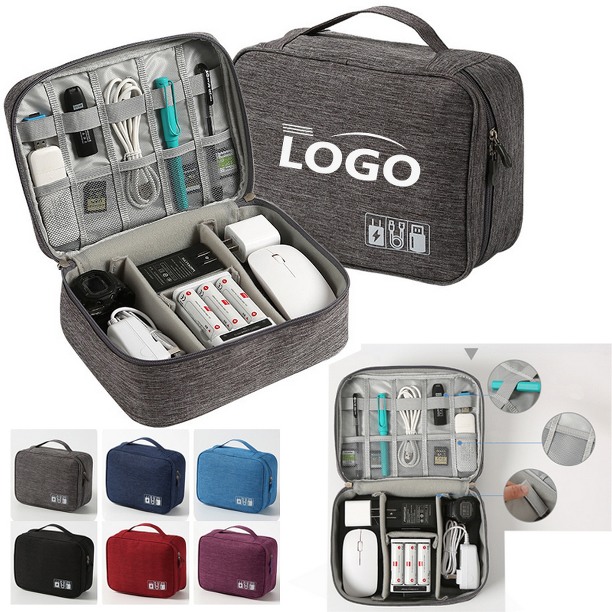 Multifunctional Travel Portable Digital Electronic Accessories Storage Bag 2