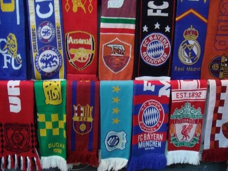 Acrylic Custom Soccer Promotion Sport Scarf 2