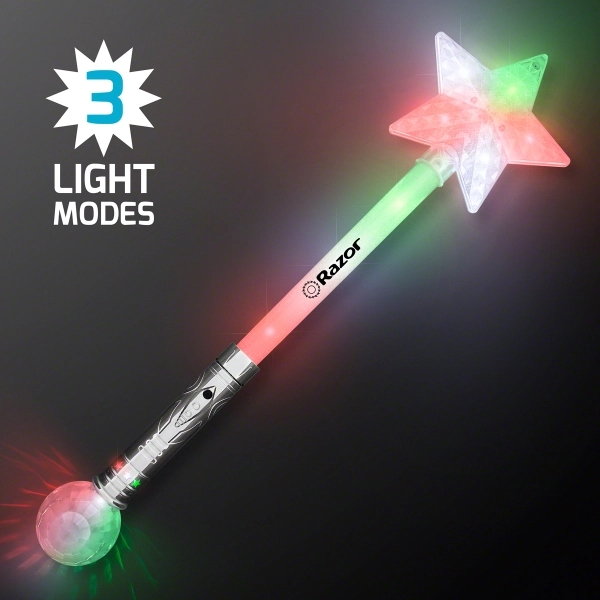 Flashing Lights Jumbo Star Wand 2