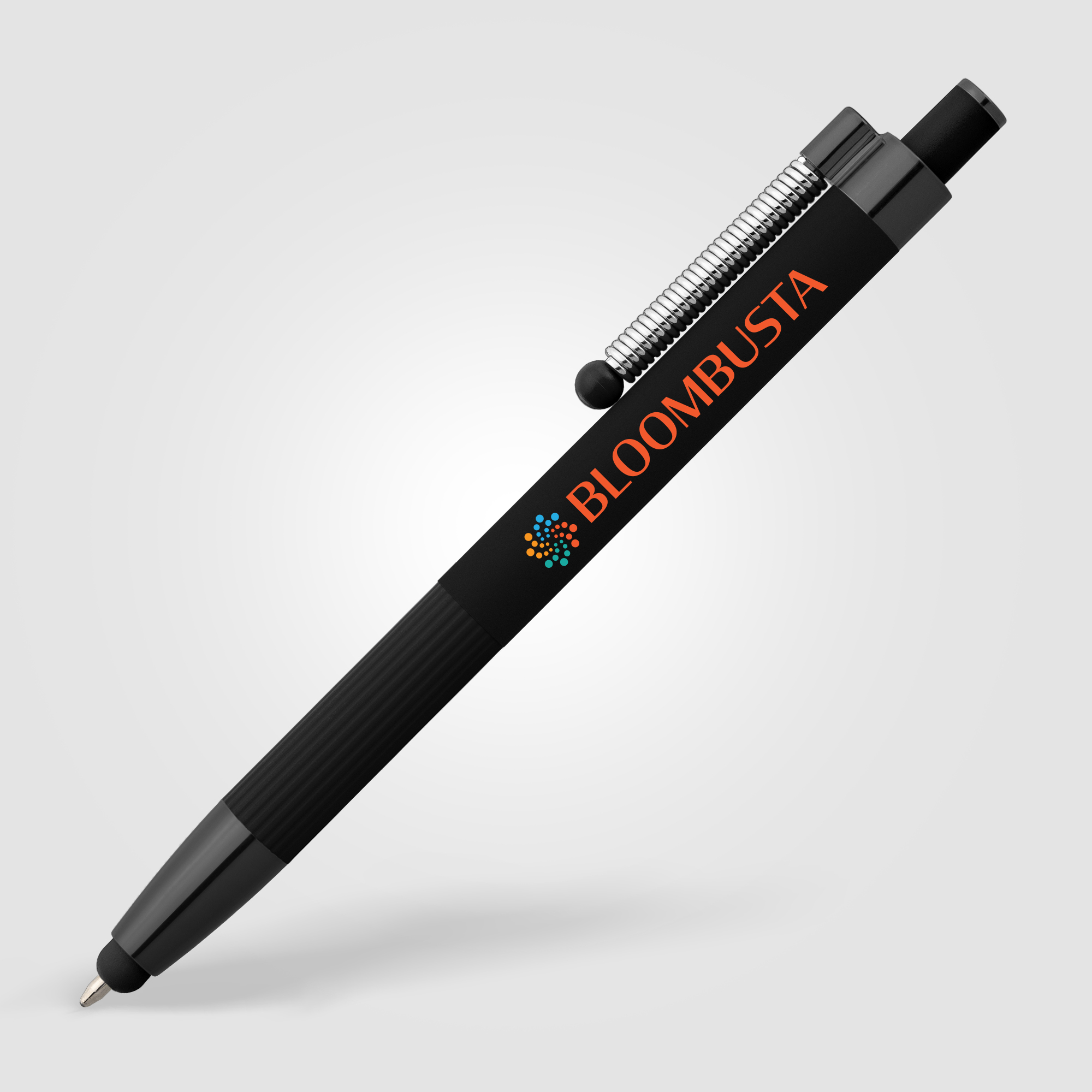 Lisbon Recycled Aluminum Monochrome Fidget  Stylus Pen 5