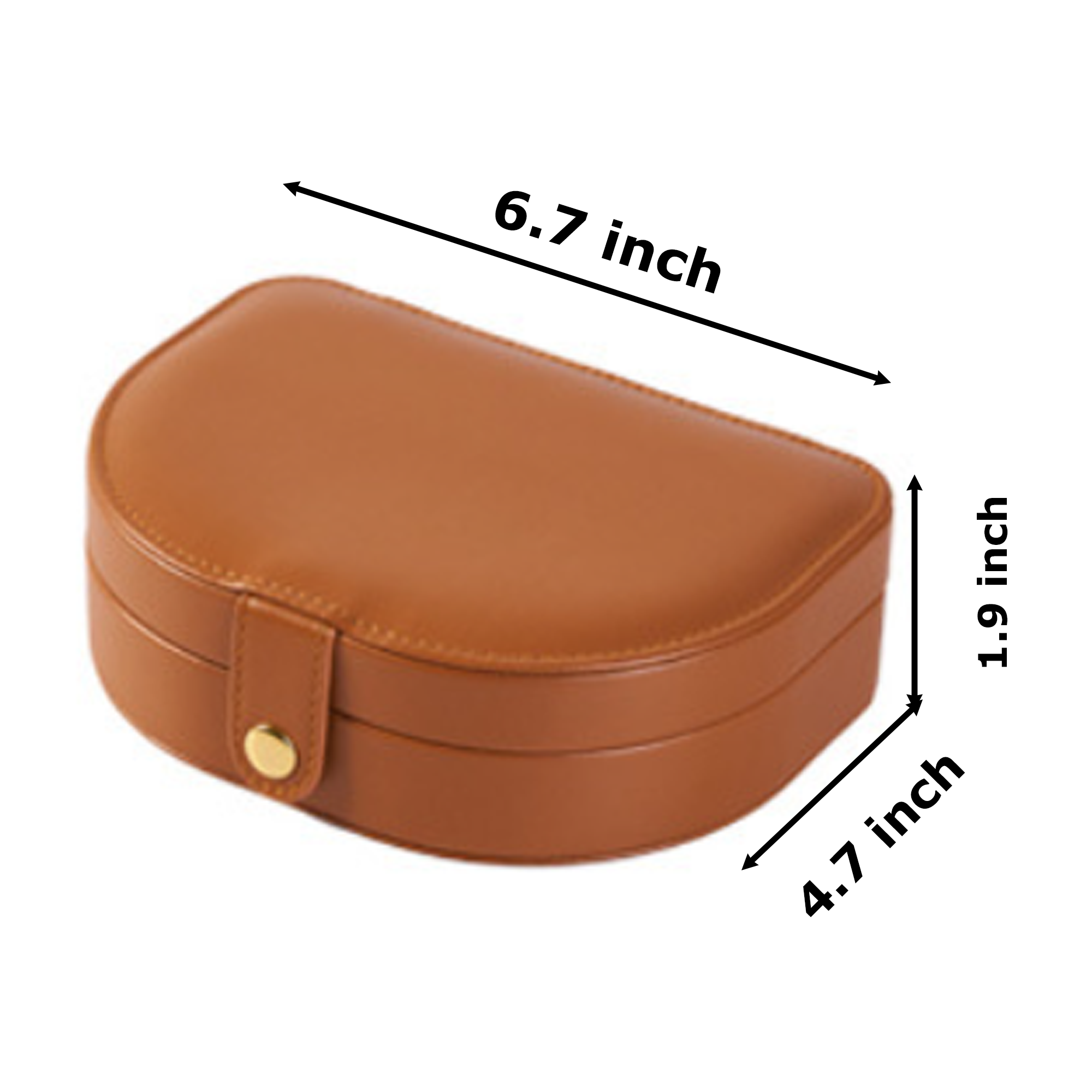 Portable Necklace And Earrings Storage Box 3