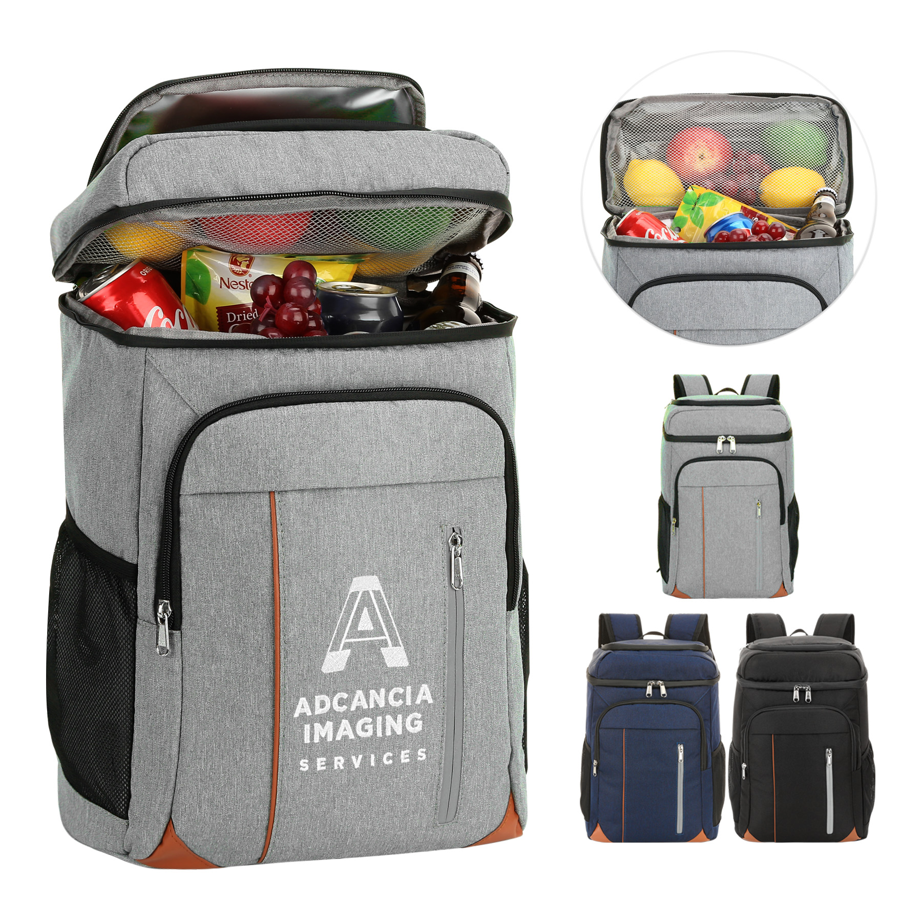 28 Can Dual Compartment Insulated Backpack Cooler 3