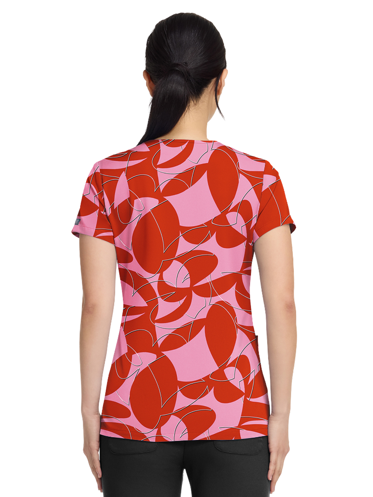Med Couture - Prints - Women's 2-Pocket V-Neck Print Top 9
